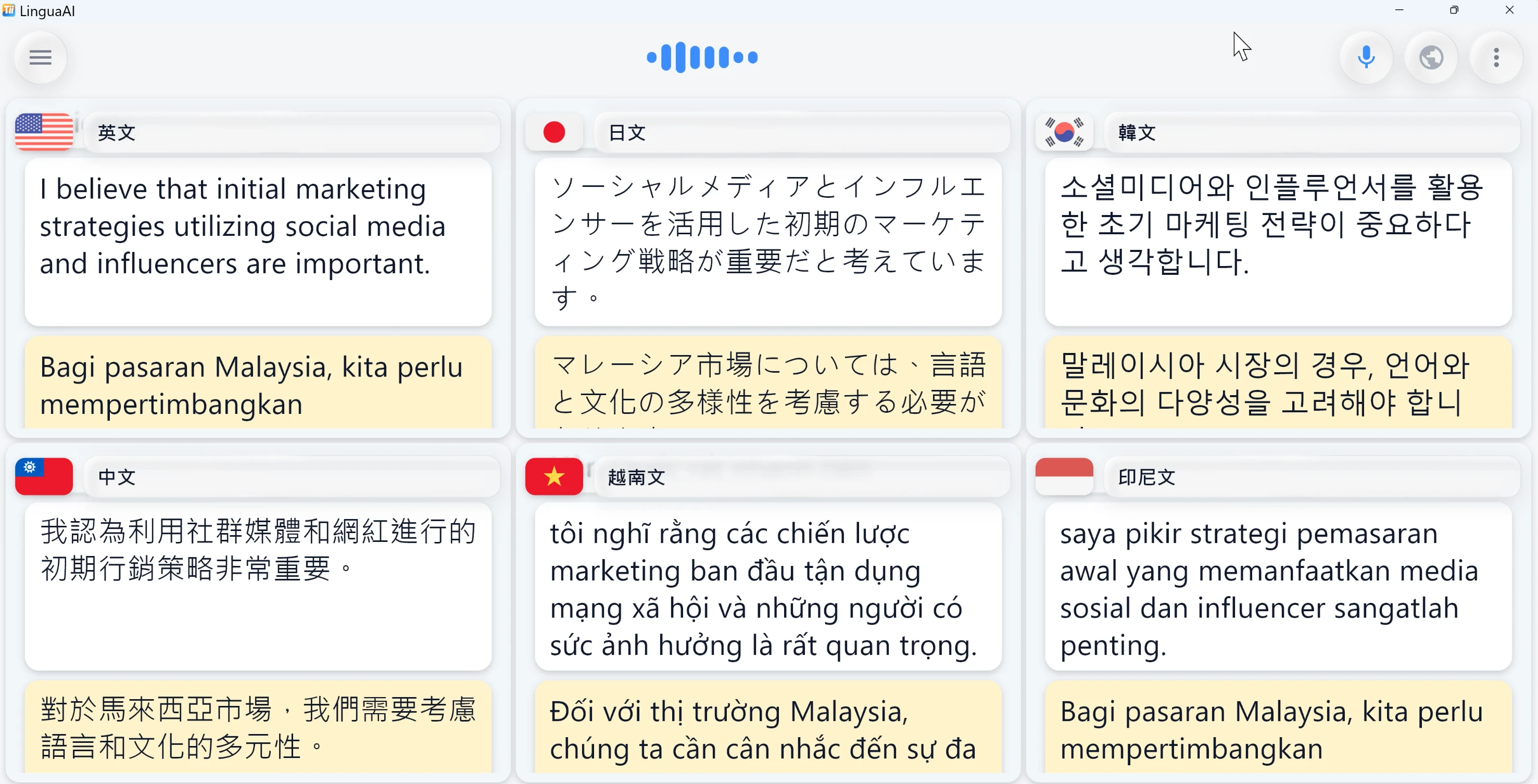 六種語言跨語討論